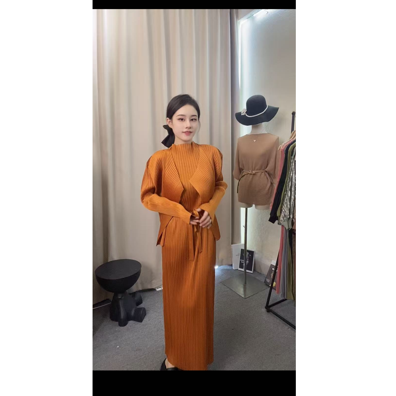 新款精品褶皱女装一号链接