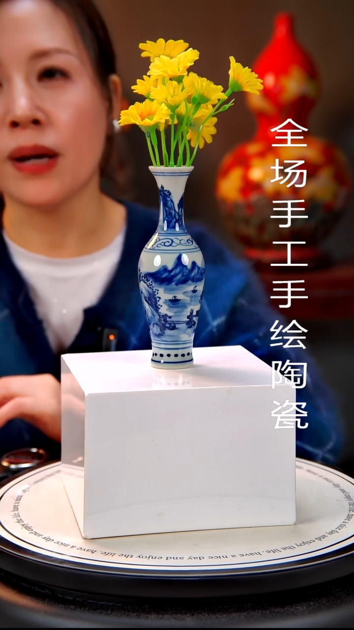 摆件陶景德镇手绘陶瓷5