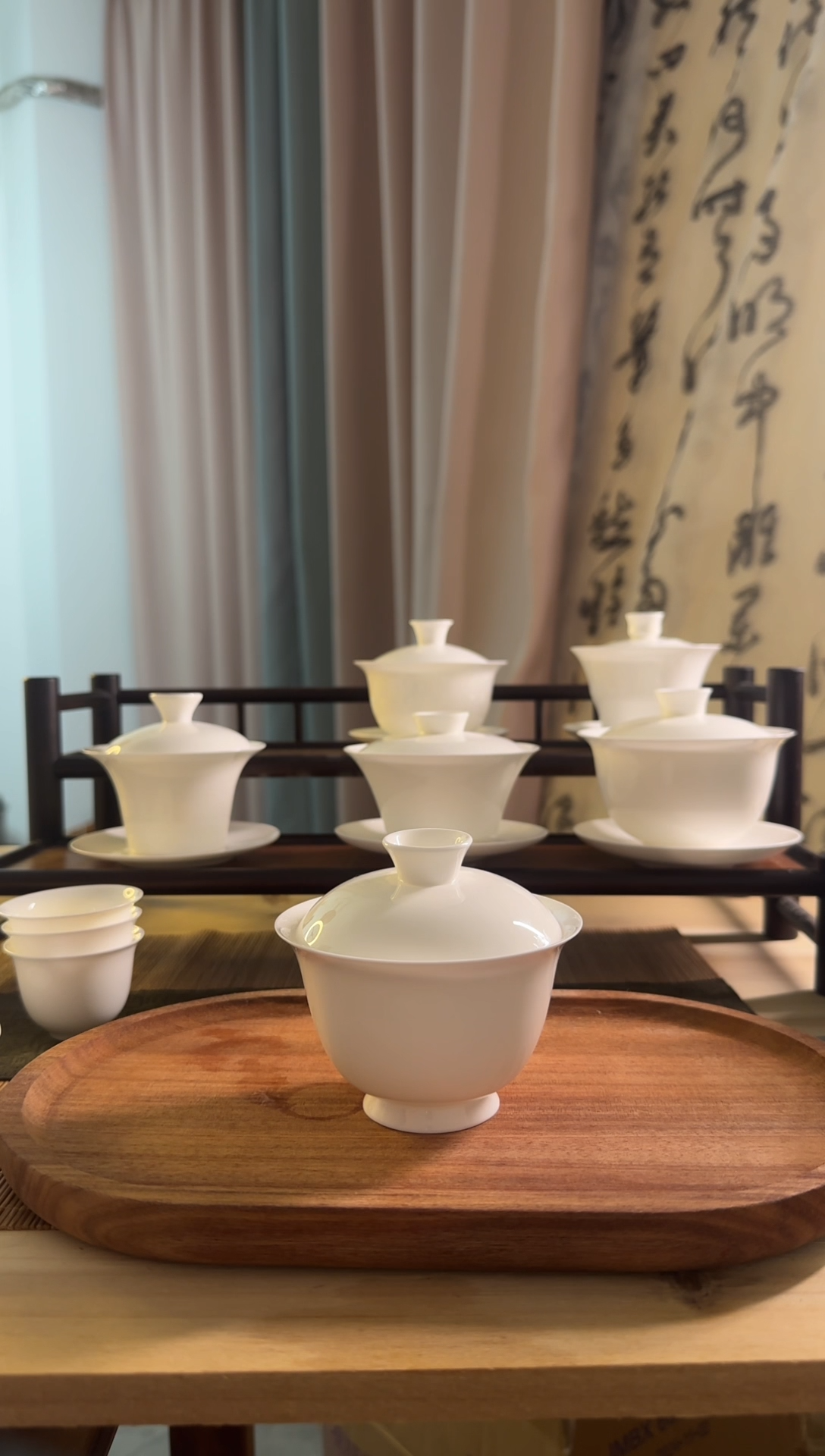 130cc盖碗两才高骨瓷