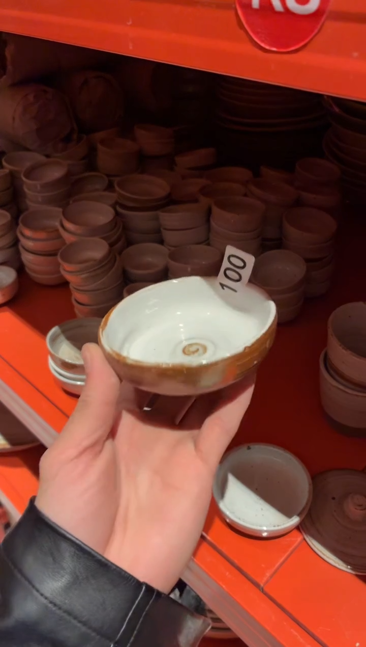 瓷片宝*@100 白麻点蘸料碟1个