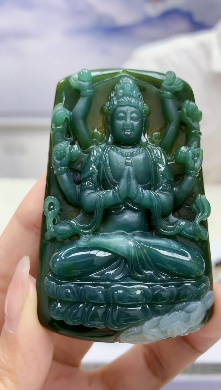 【闪购商品】定制翡翠未镶嵌5028kk-毛货挂件216