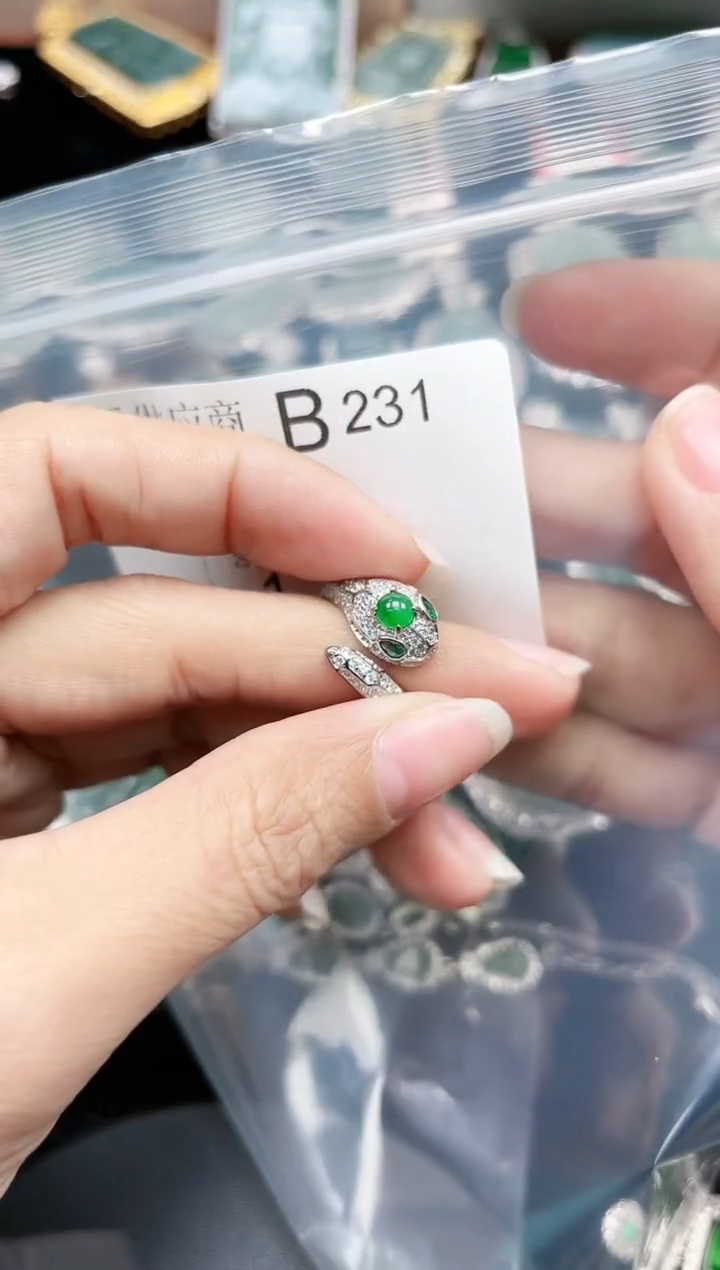 【闪购商品】翡翠颈饰未镶嵌赠皮绳231