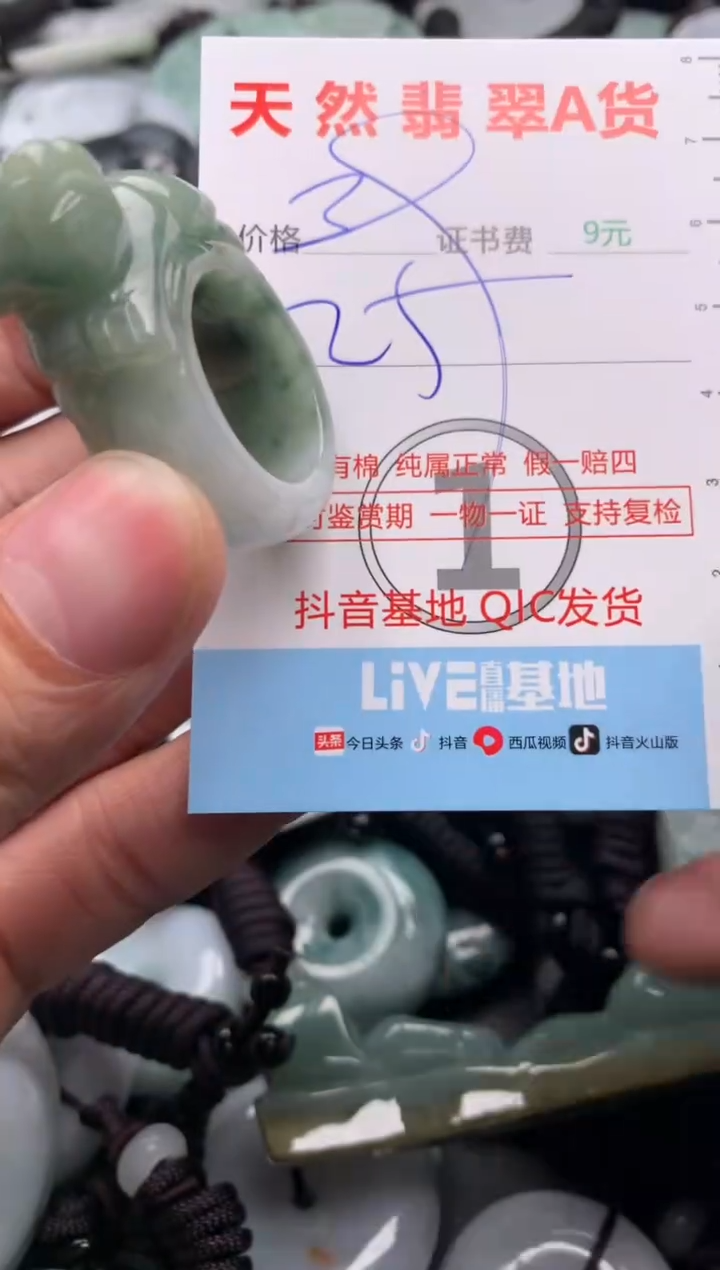 翡翠未镶嵌吊坠(不含链)1