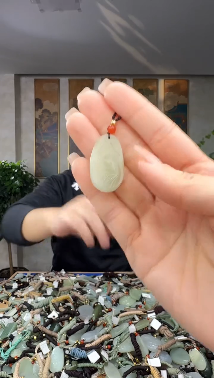 颈饰未镶嵌和田玉拍一发一多样性发货