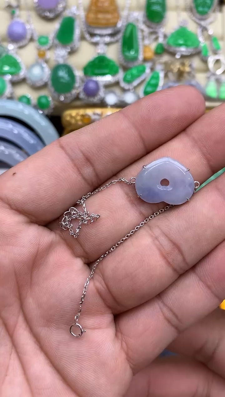 18K金镶嵌手链翡翠159-中国好珍宝