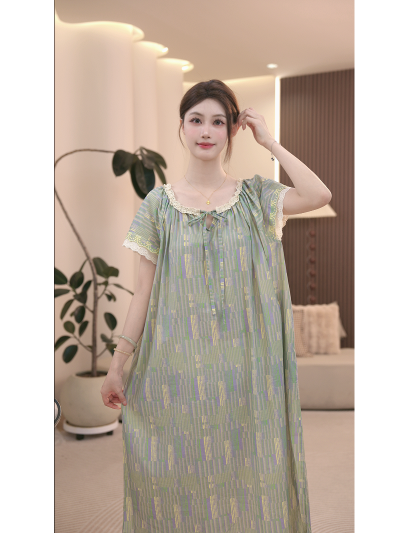 DM定制【柳烟】高定设计款夏季家居睡裙
