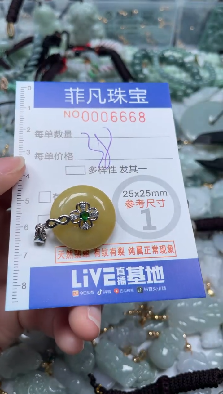 【闪购商品】翡翠颈饰未镶嵌00..6668