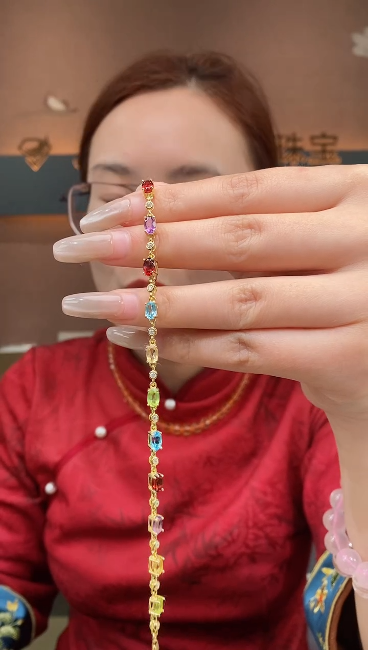 【闪购商品】水晶手链银S925镶嵌水晶手链