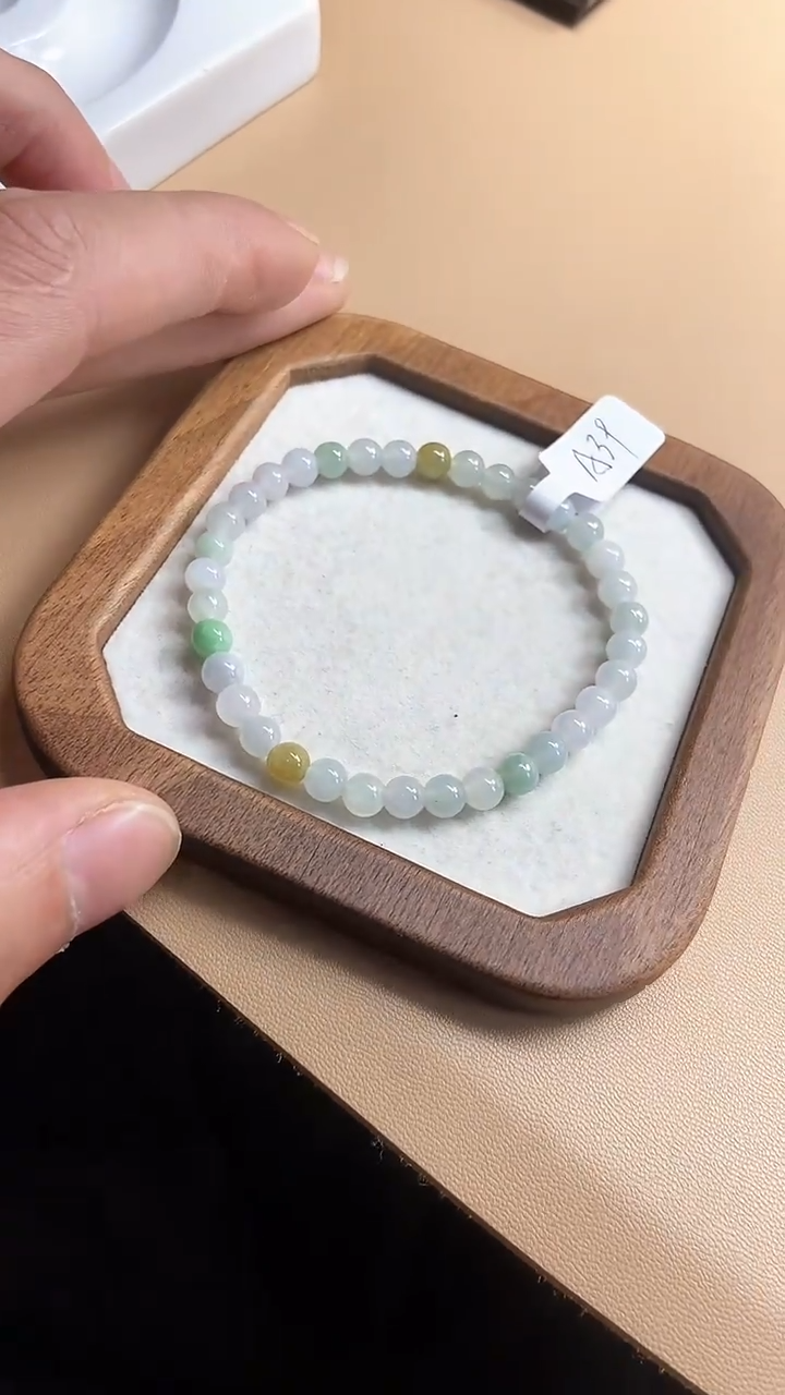 【闪购商品】翡翠手串未镶嵌天然翡翠A货手串A39