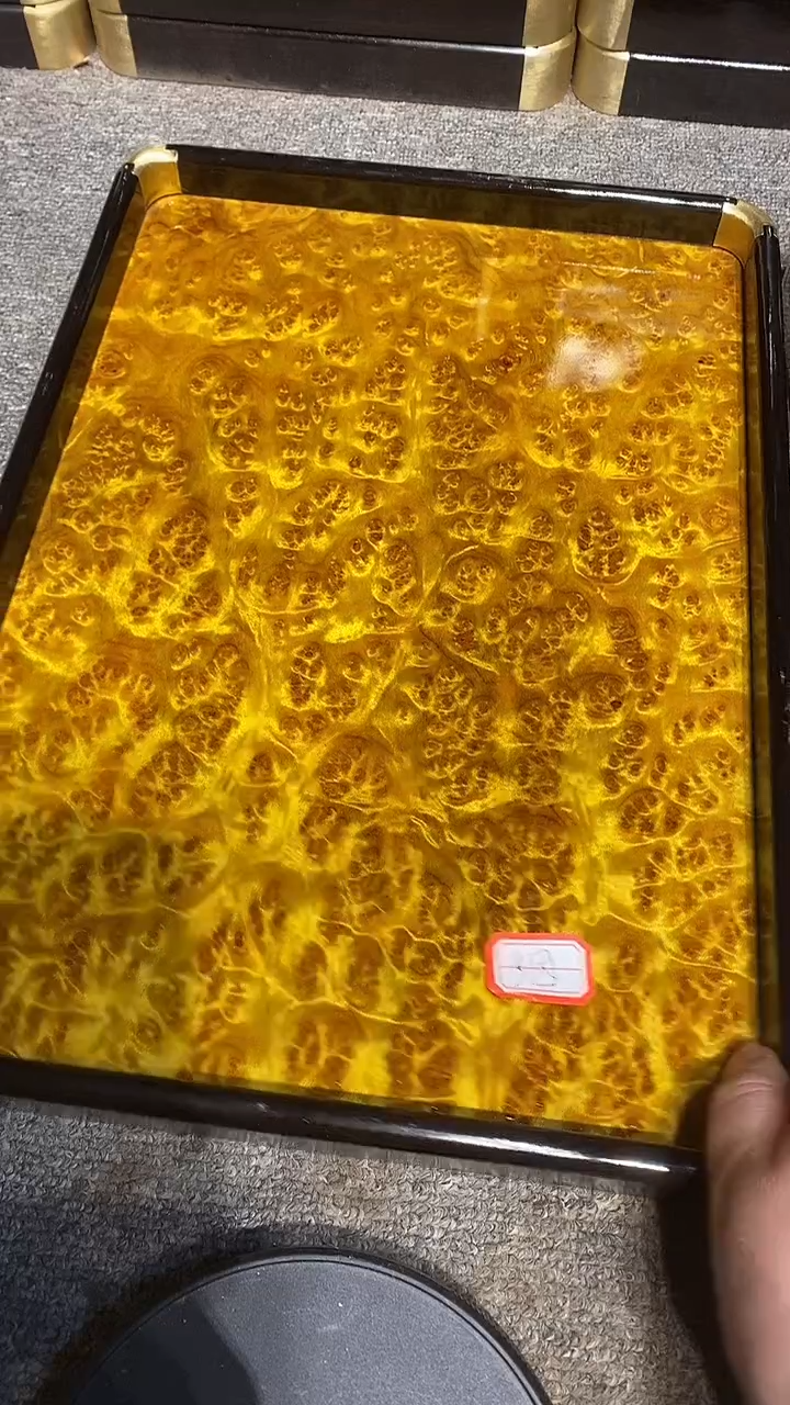 木木雕款烟**江大茶盘一个