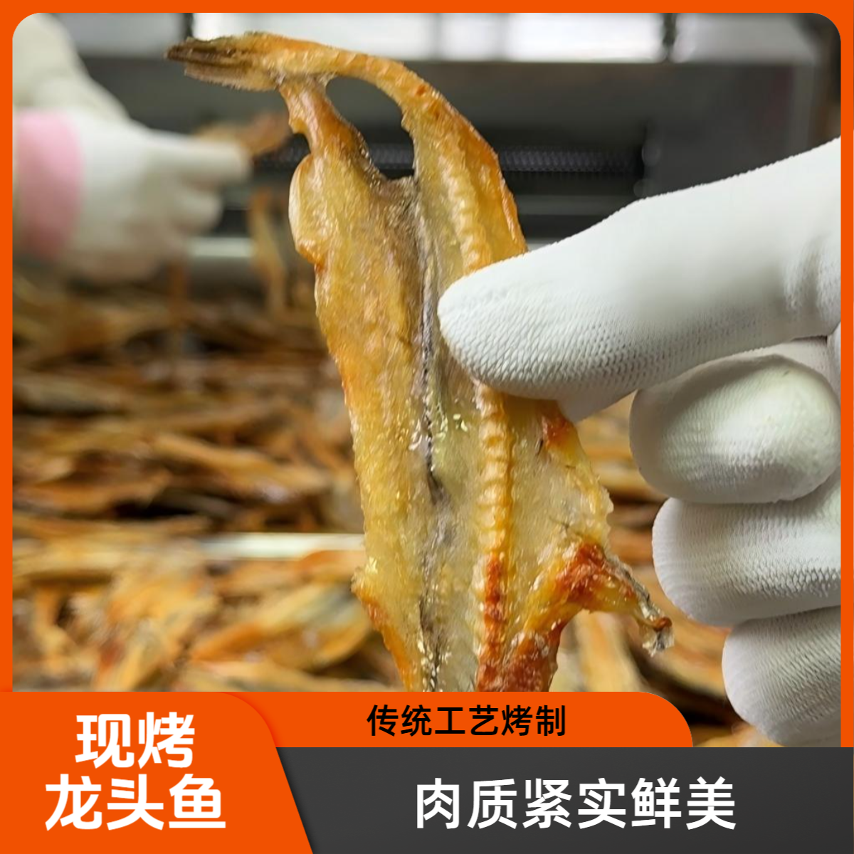 舟山网红现烤龙头鱼海鲜零食 肉质紧实 香韧带劲