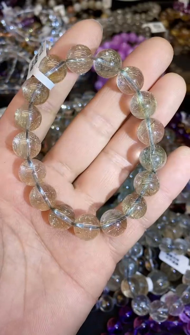 【闪购商品】水晶手链未镶嵌131 银发11mm+