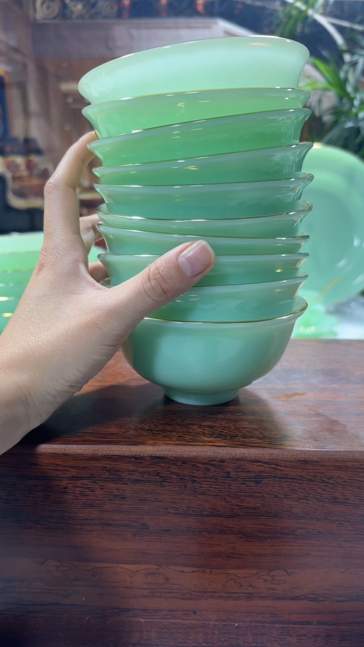 【闪购商品】....4.5英寸玉瓷碗10个口径11.5厘米