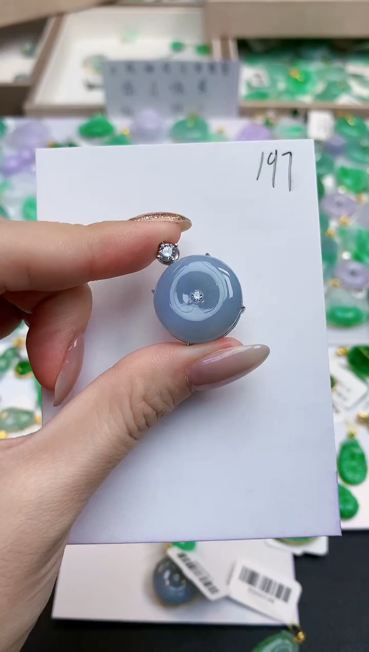 颈饰未镶嵌翡翠天然缅甸A货翡翠