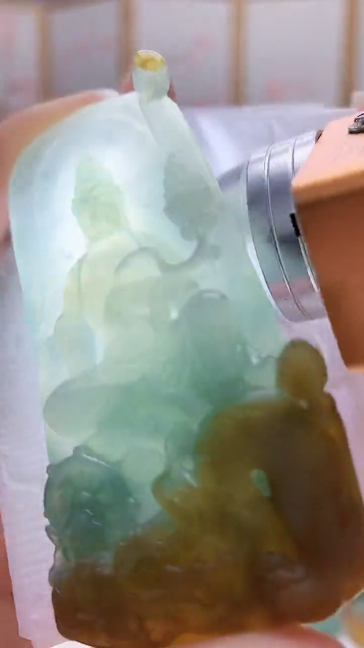 未镶嵌定制翡翠柠**.5060ry-毛货挂件