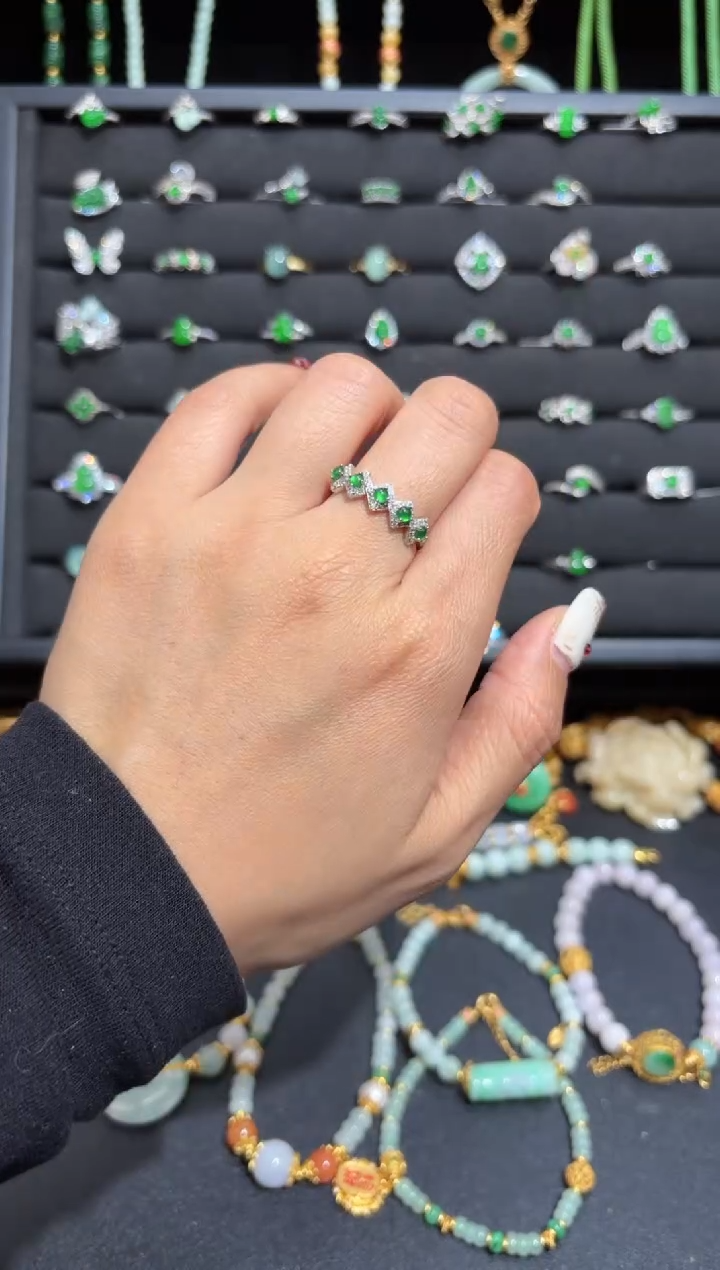 【闪购商品】翡翠颈饰银S925镶嵌蛋面/支持复检/一件