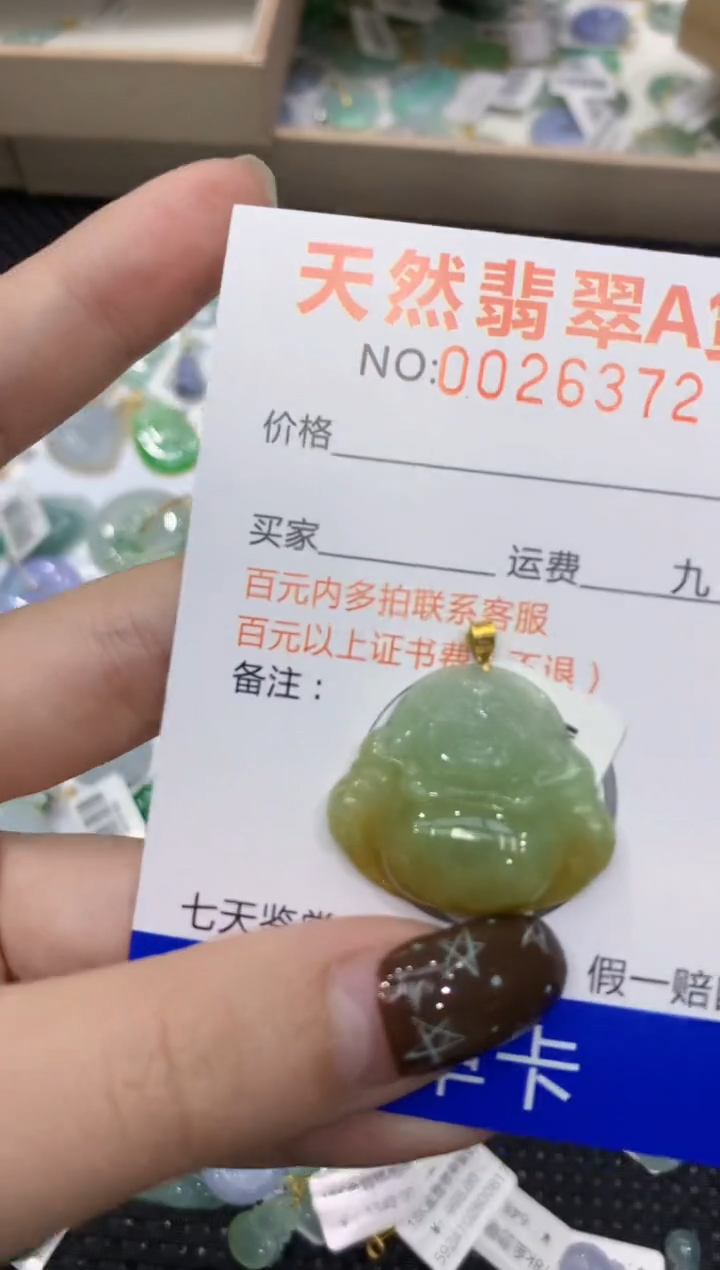 【闪购商品】翡翠颈饰18K金镶嵌1111111111111