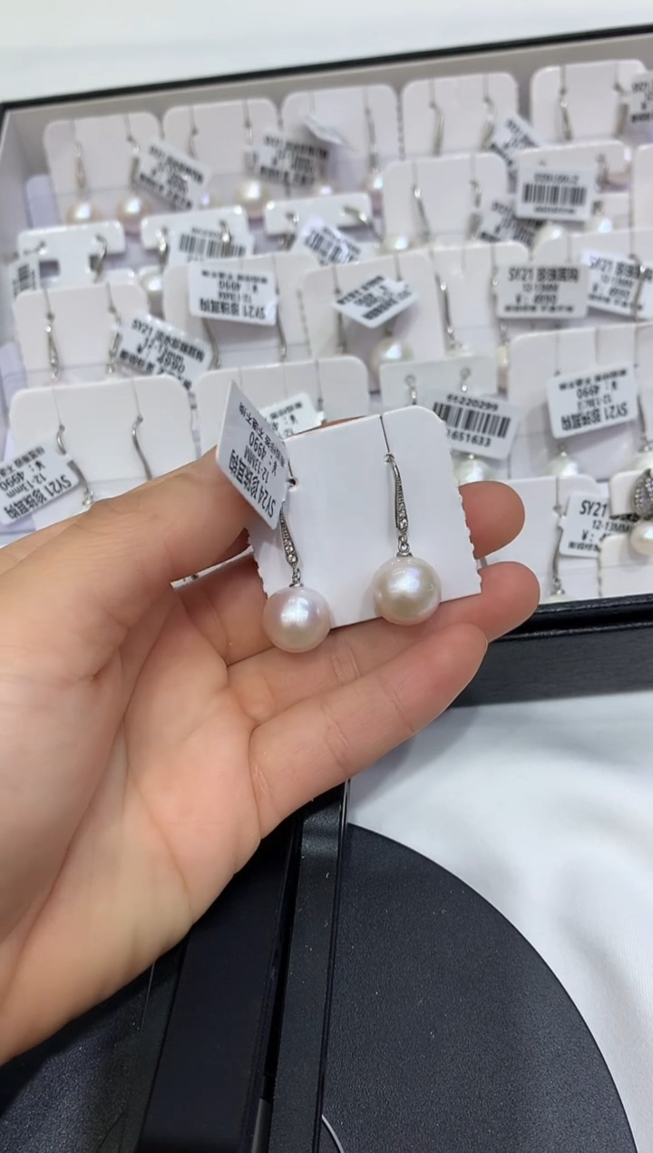 未镶嵌耳钉淡水珍珠淡水珍珠总128