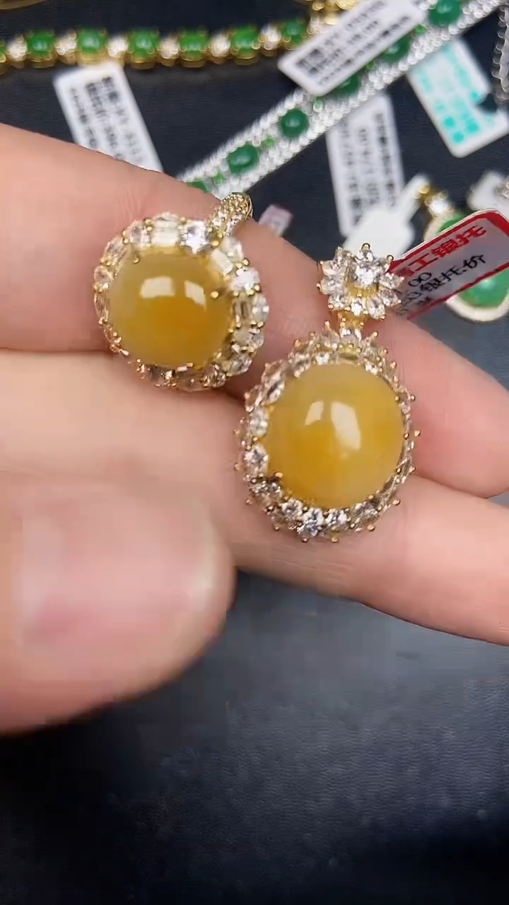 银S925镶嵌戒指翡翠9700