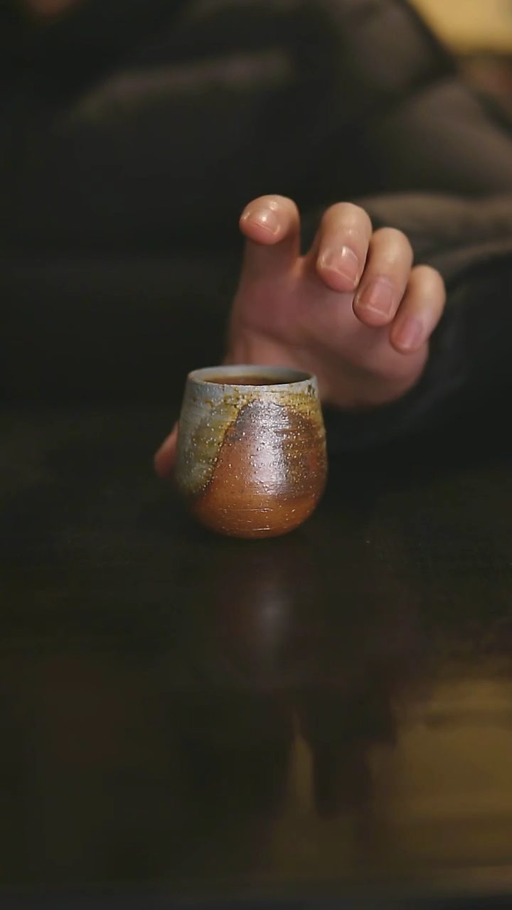 【闪购商品】景德镇柴烧裸烧陶瓷茶杯0081