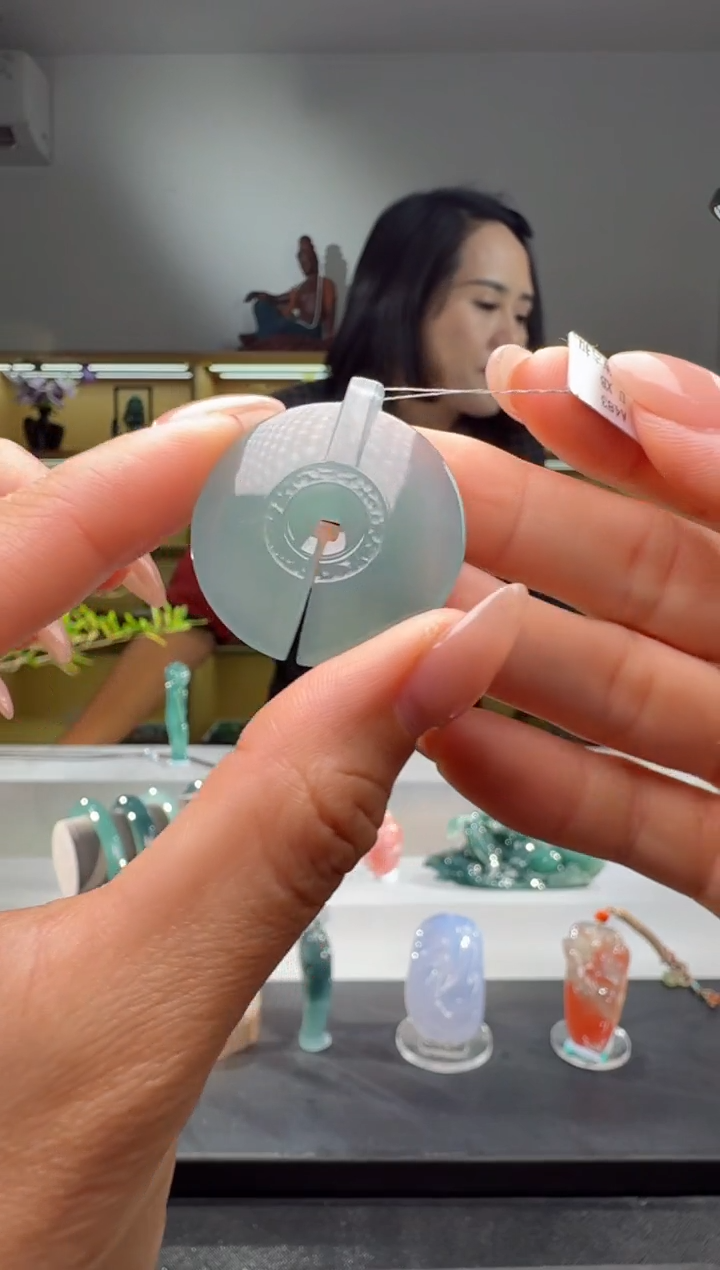 吊坠(不含链)未镶嵌翡翠平安扣