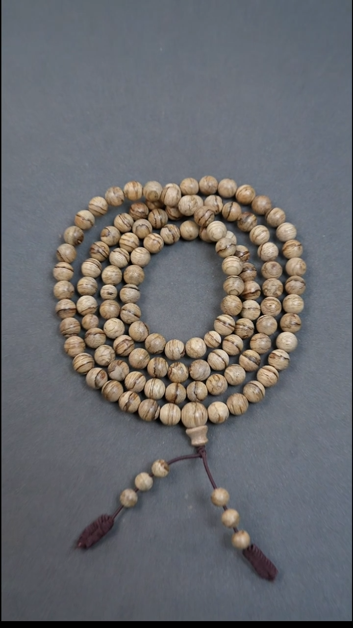 沉香沉香碎屑7mm达拉干花珠多圈12.78g外放