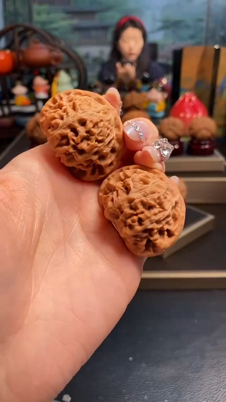 【闪购商品】文玩核桃把件F728宫灯41