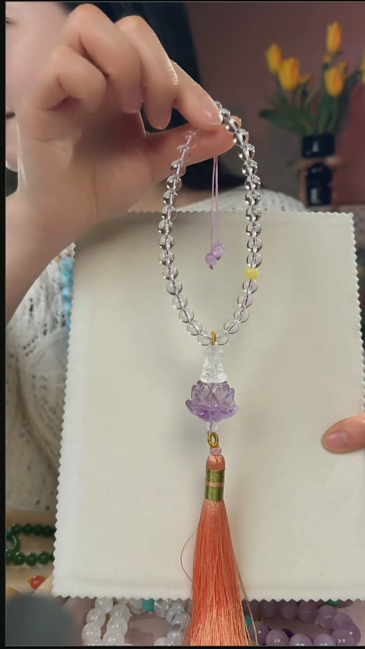 【闪购商品】水晶车挂未镶嵌天然白水晶车挂