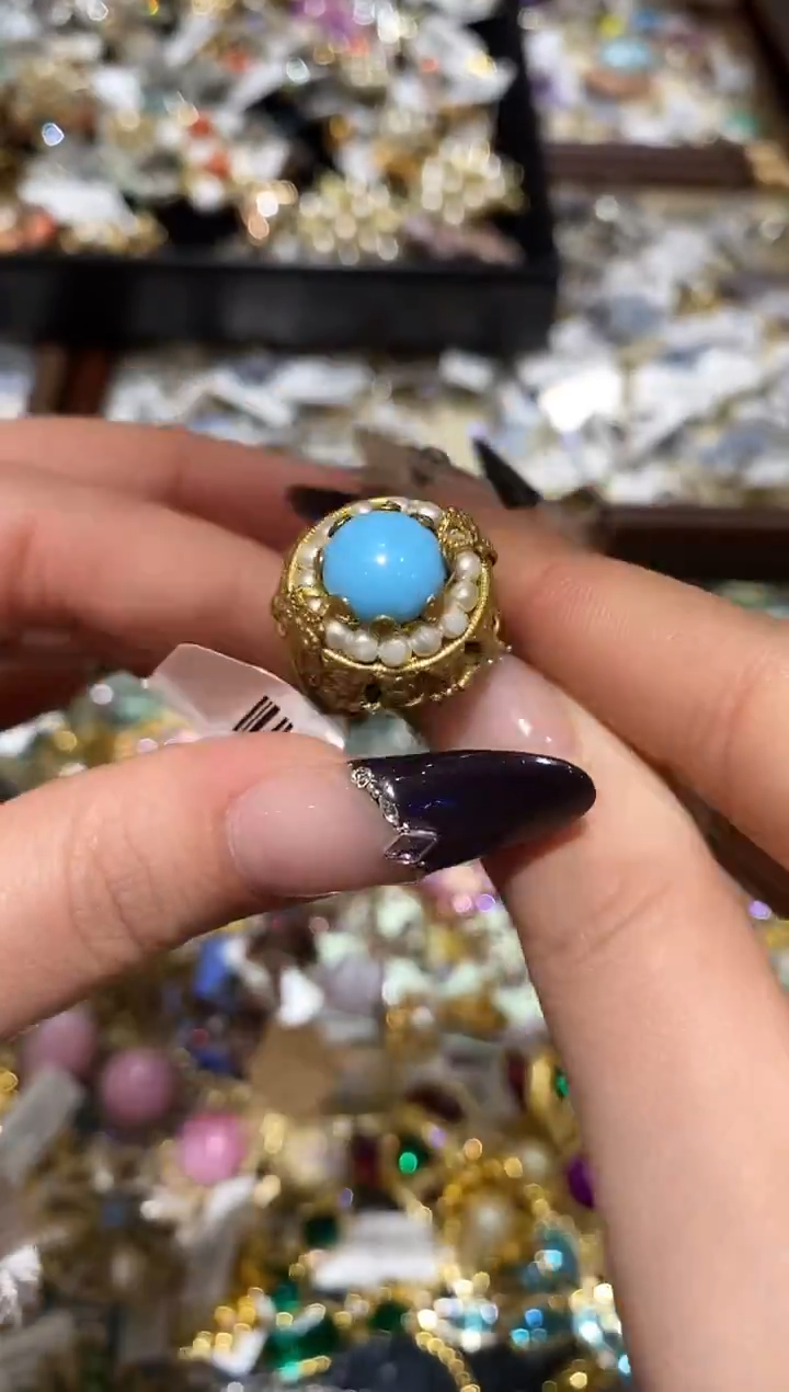 纯铜合金琉璃楚楚珠宝中古甄选不退换