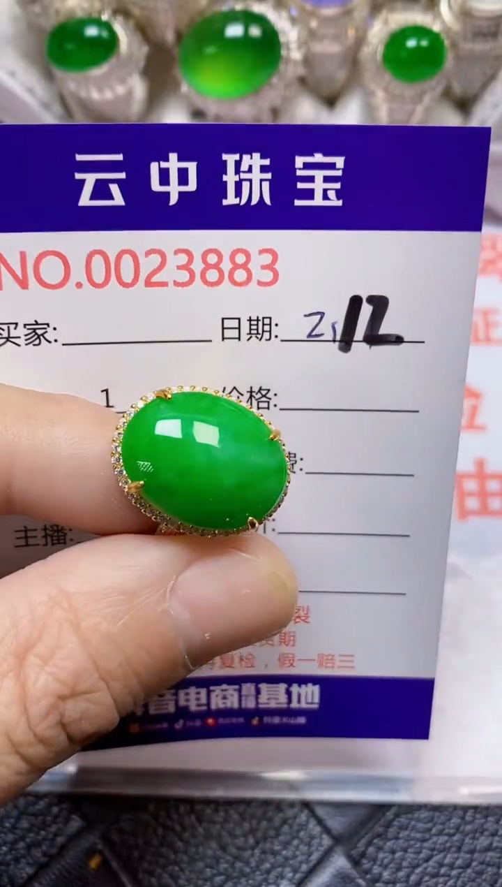 【闪购商品】翡翠戒指银S925镶嵌/3883