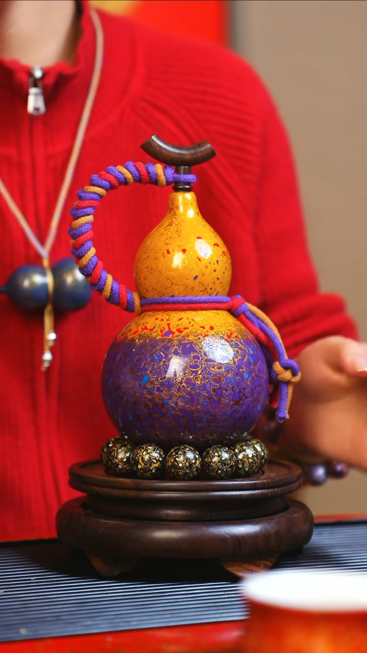 【闪购商品】JR081大师姐臻选非遗大漆酒葫芦