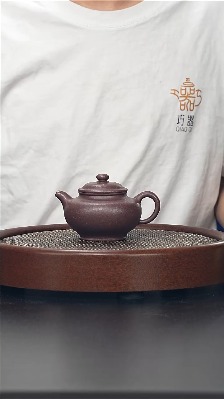 茶壶紫砂掇只-紫泥-全手工无添加-200cc