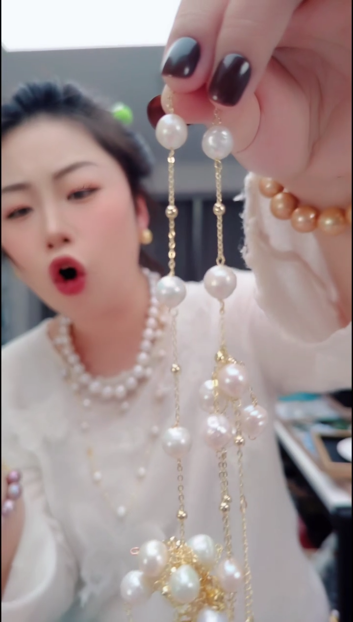 颈饰未镶嵌淡水珍珠2704白满天星