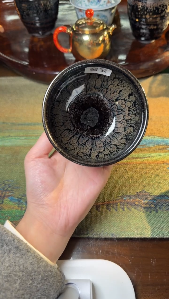 茶盏阙梅娇水墨牡丹10