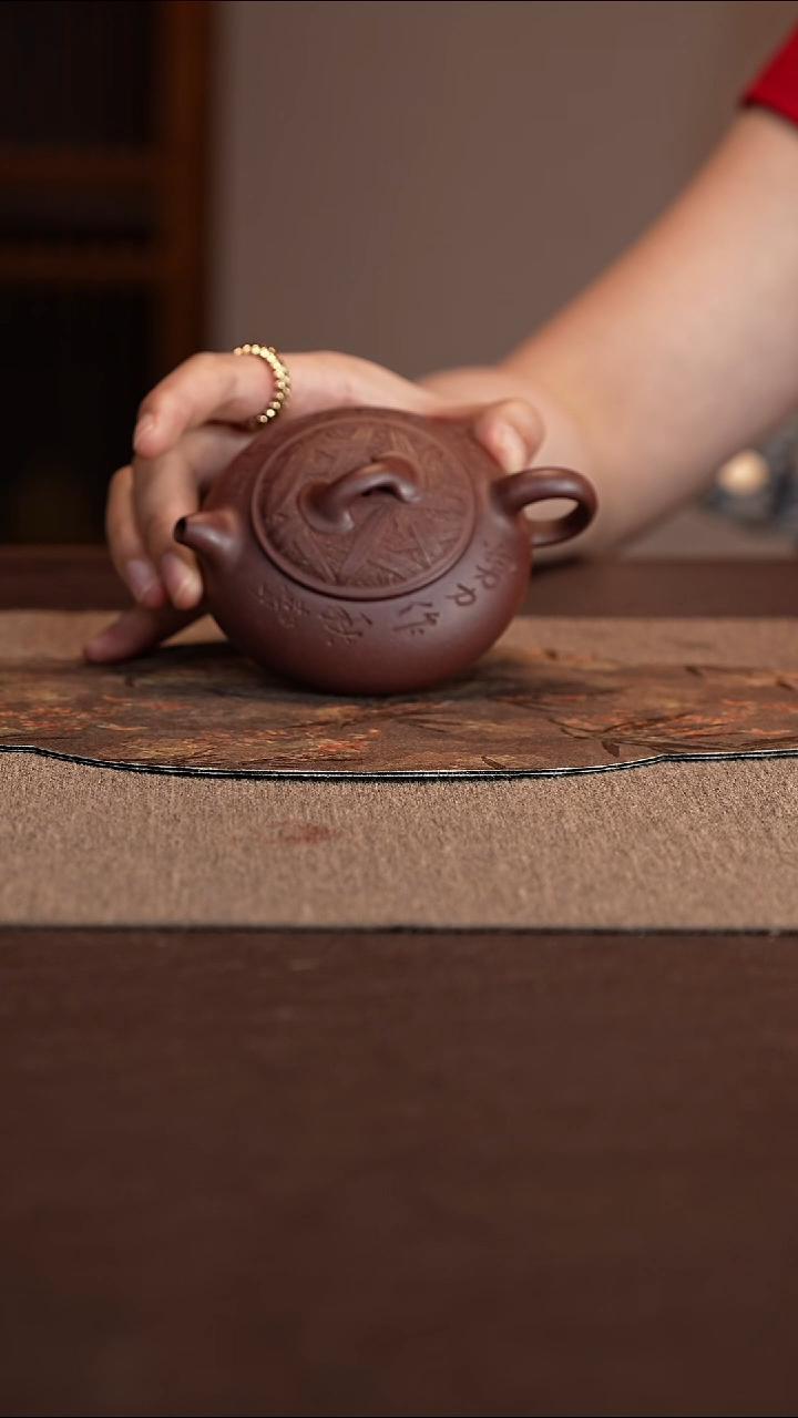 茶壶紫砂紫罗兰无尘