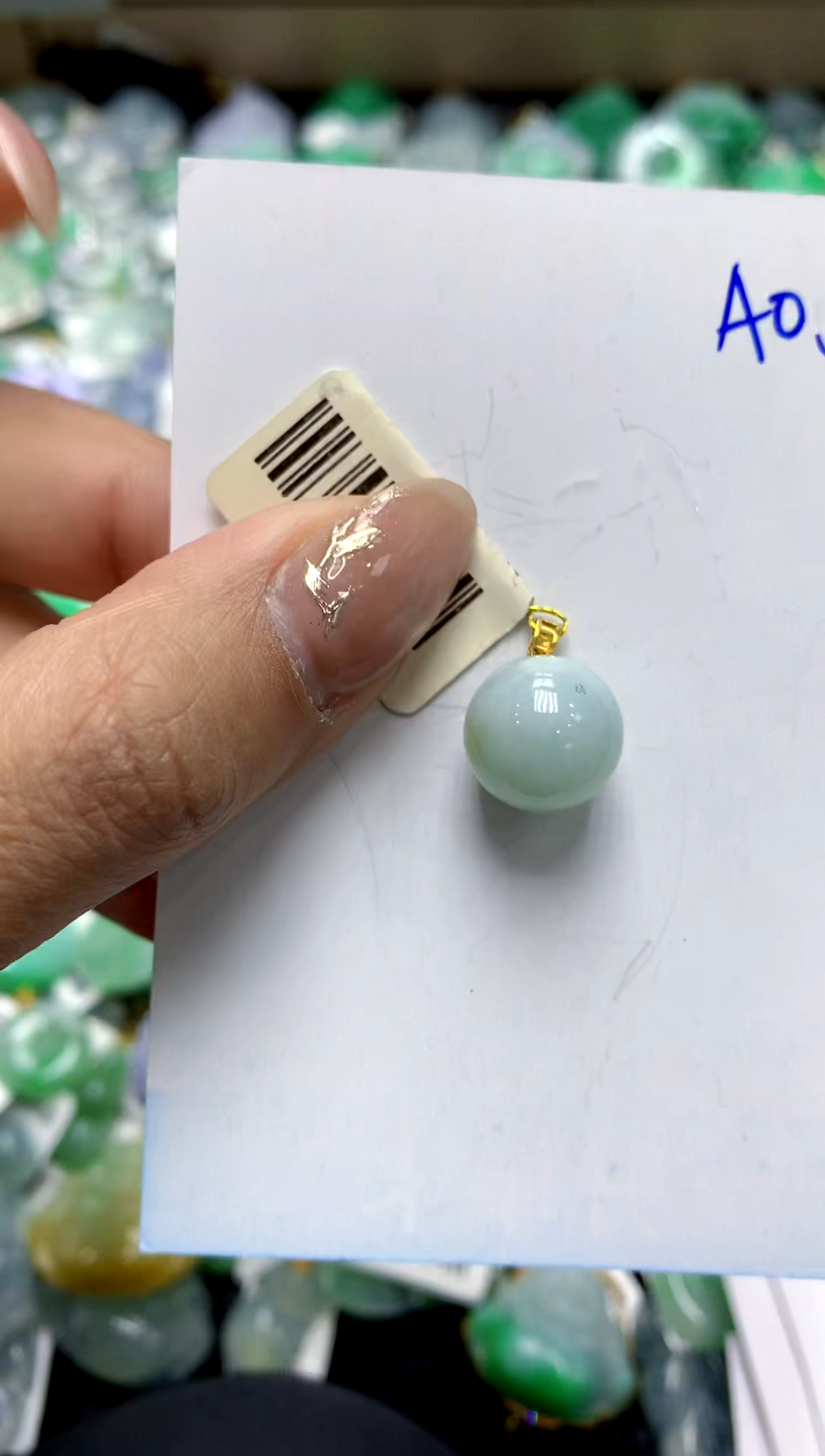 【闪购商品】翡翠颈饰18K金镶嵌1111111111111111