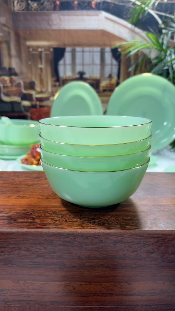 【闪购商品】... 5.5英寸玉瓷碗4个口径13.8厘米