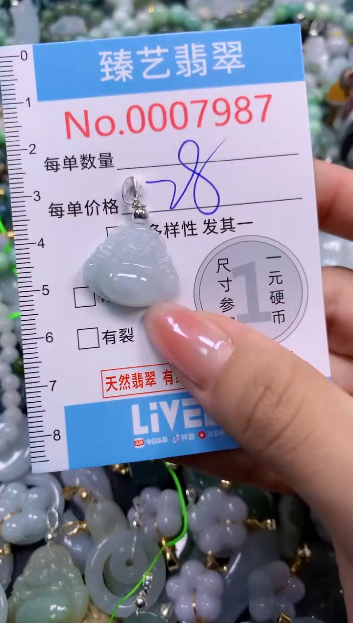 颈饰未镶嵌翡翠7987