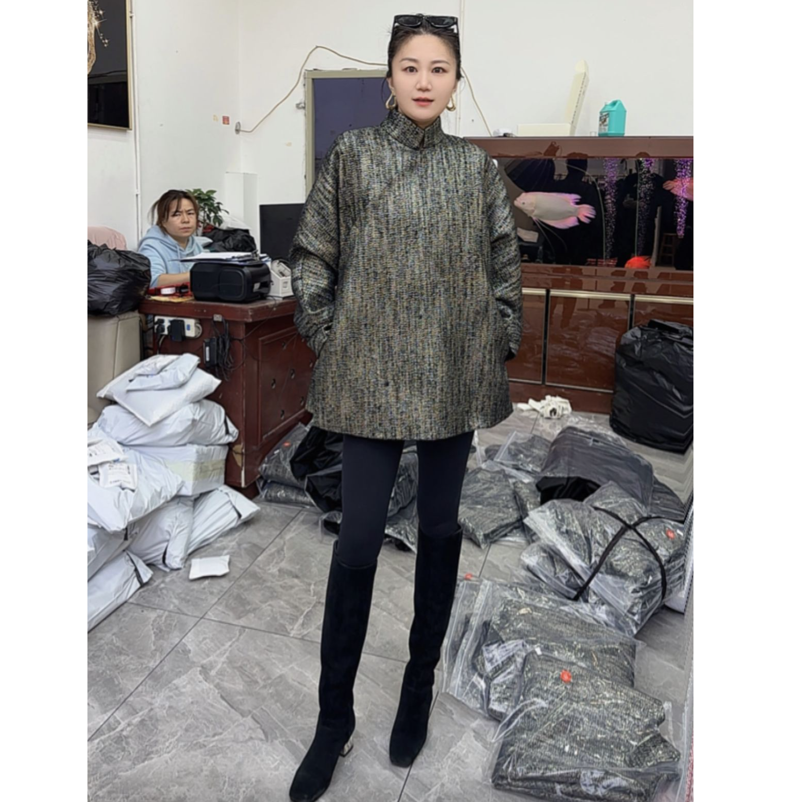 【GELINA】2025秋冬新款印花碎花上衣0142