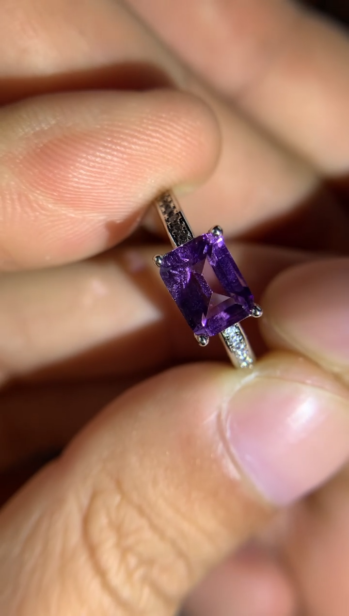 【闪购商品】水晶戒指合金天然