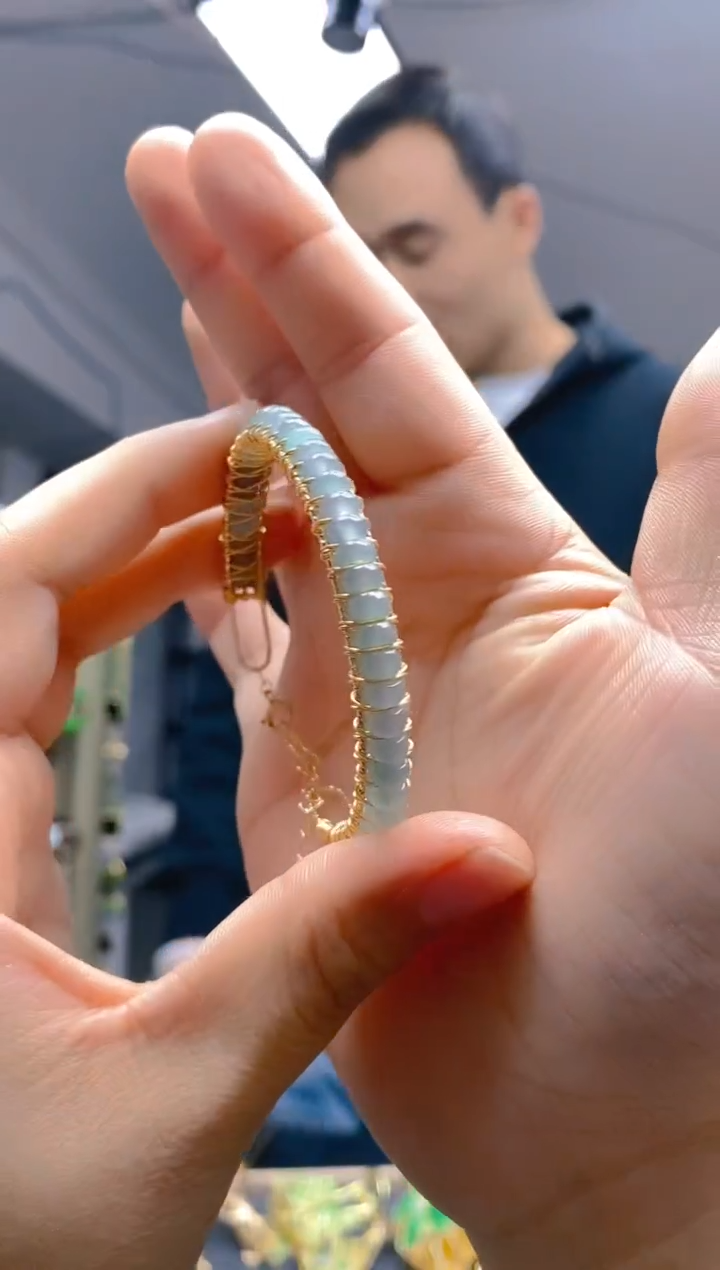 【闪购商品】翡翠耳饰合金0272翡翠手镯