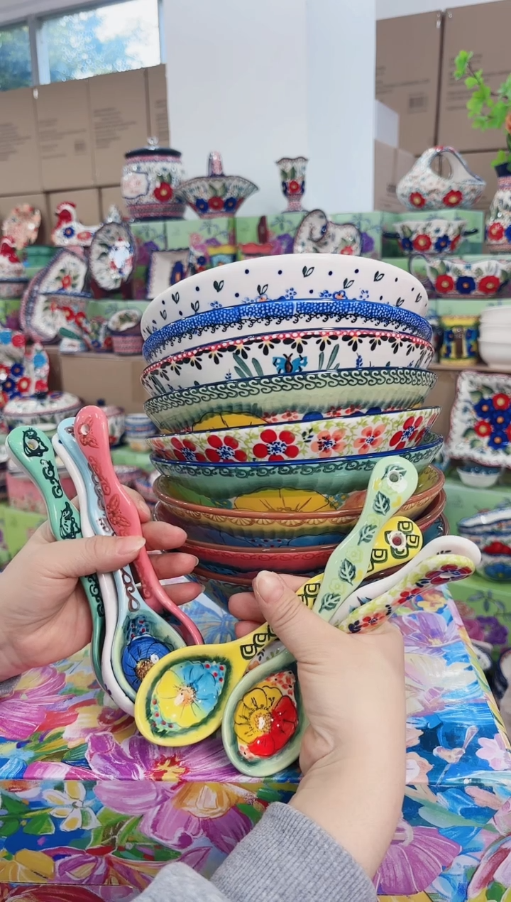 8英寸斗笠+勺9个（蓝+樱花+黄+碧海+粉黛+莫妮+西里+忘了我+勿忘我