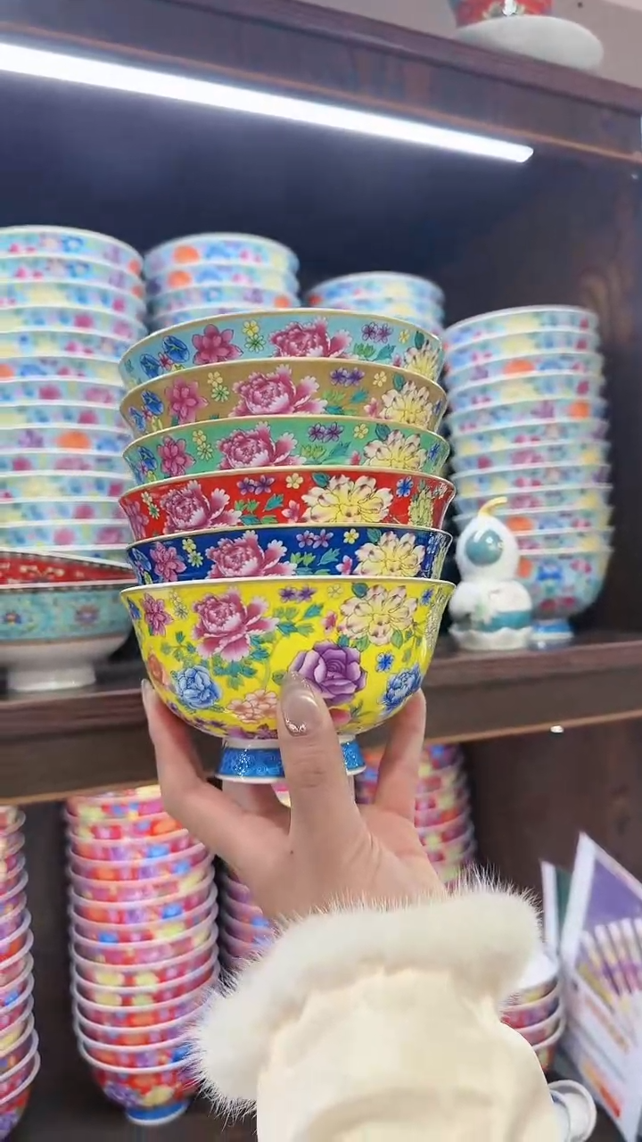 【闪购商品】瓷片5英寸饭碗6个景德镇陶瓷