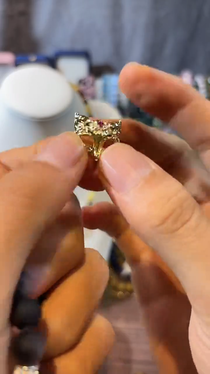 合金玛瑙/玉髓珠宝奇石狐狸面具3个