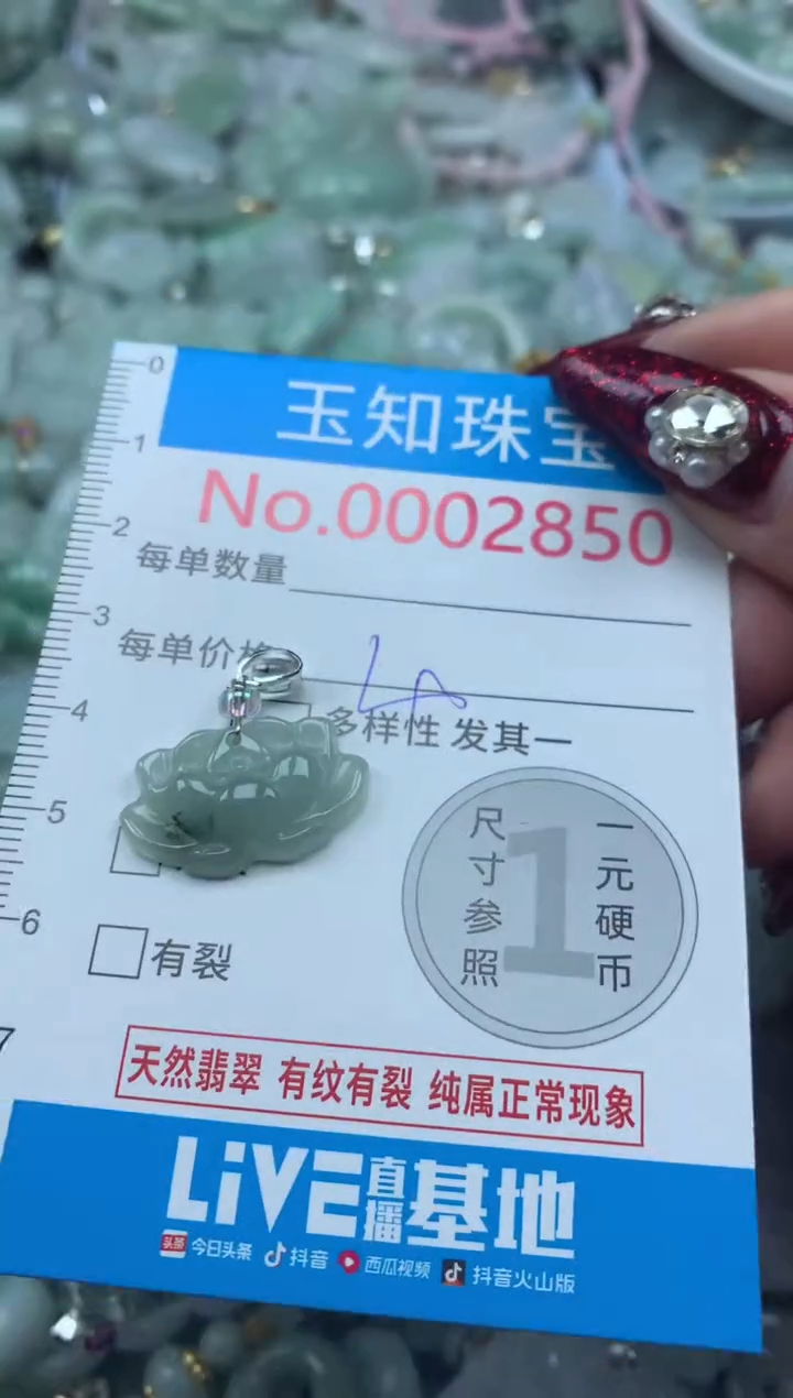 吊坠(不含链)未镶嵌翡翠2850