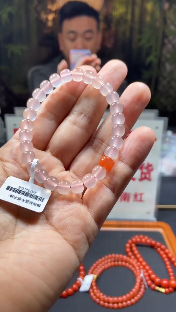 【闪购商品】玛瑙/玉髓手串未镶嵌7+老型荔枝冻单圈