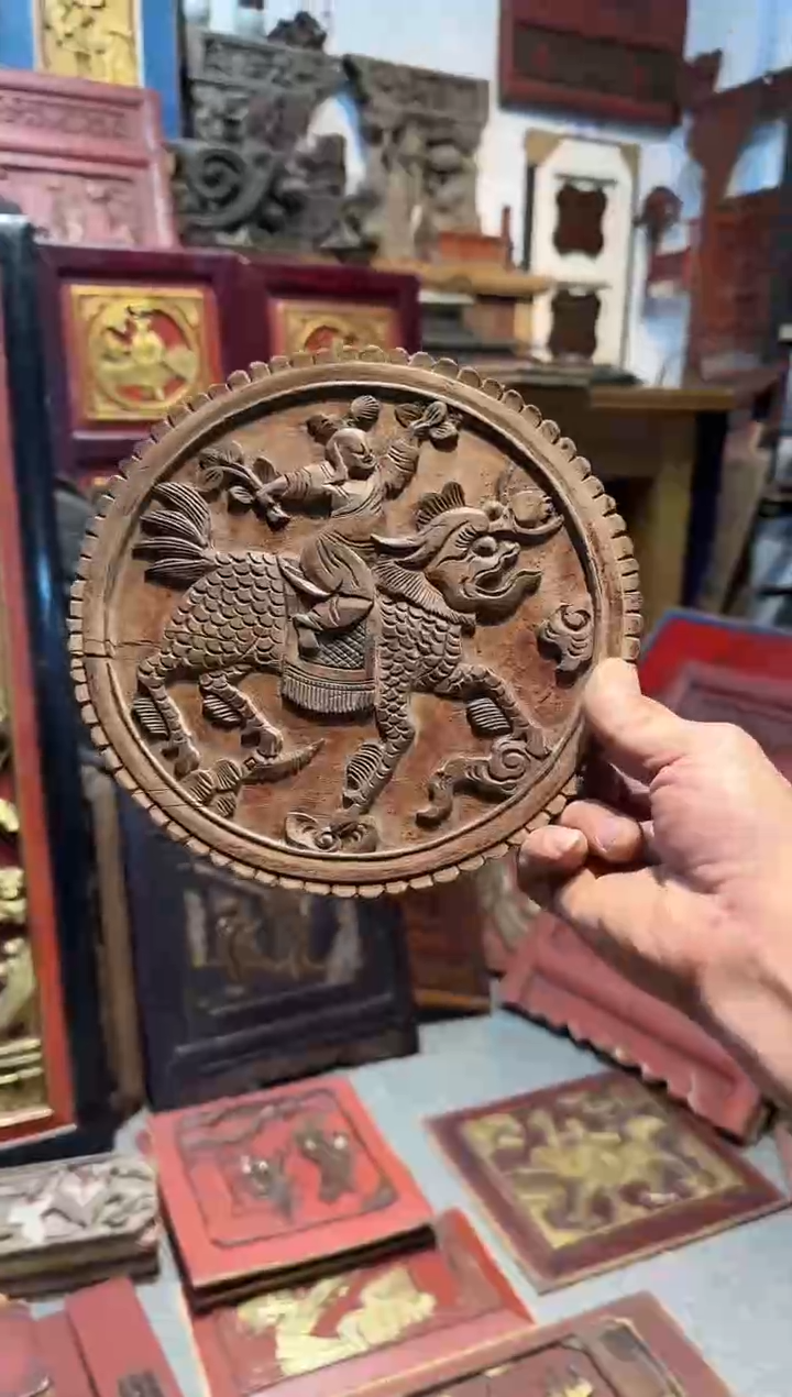 香榧木水*座老木雕老物件