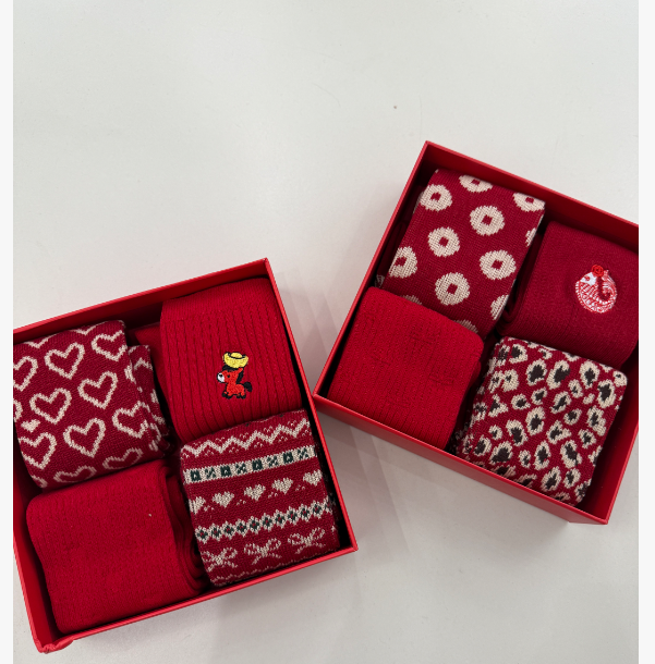 新款新年礼盒装袜