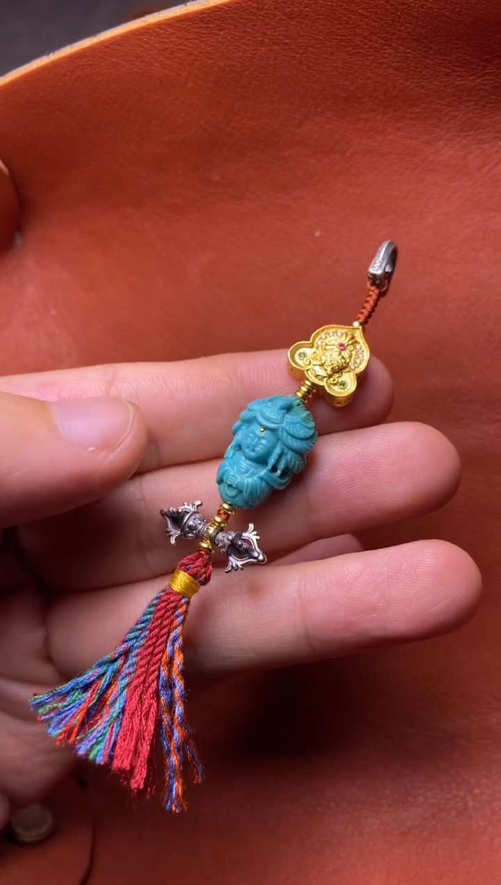 未镶嵌绿松石颈饰设计款侧挂