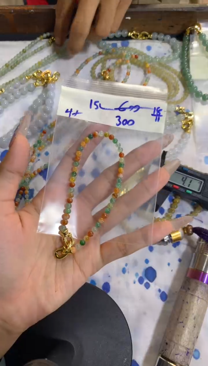 未镶嵌珠串定制翡翠天然缅甸翡翠 多样性发货